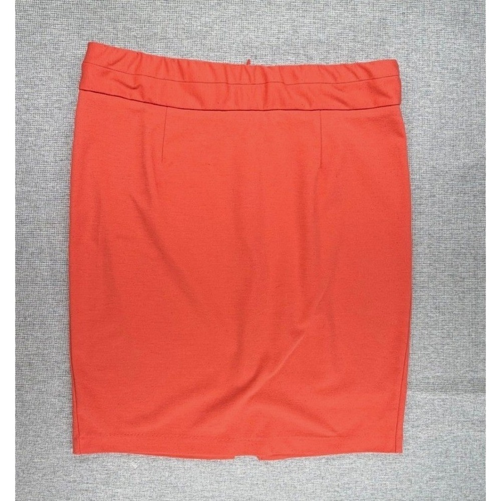 Grace‎ Elements Womens Tangerine Pencil Skirt Size Large Knee Length Stretch
